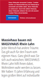 Mobile Screenshot of massivhaus-rheinlahn.de